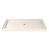 DreamLine Flex 30 in. D x 60 in. W x 74 3/4 in. H Pivot Shower Door and Shower Base Kit - 30" x 60" - 30" x 60"