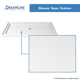 DreamLine Flex 30 in. D x 60 in. W x 74 3/4 in. H Pivot Shower Door and Shower Base Kit - 30" x 60" - 30" x 60"