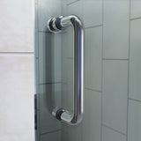 DreamLine Flex 30 in. D x 60 in. W x 74 3/4 in. H Pivot Shower Door and Shower Base Kit - 30" x 60" - 30" x 60"