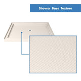 DreamLine Flex 36 in. D x 36 in. W x 74 3/4 in. H Pivot Shower Door and Shower Base Kit - 36" x 36"