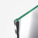 DreamLine Flex 36 in. D x 36 in. W x 74 3/4 in. H Pivot Shower Door and Shower Base Kit - 36" x 36"