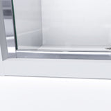 DreamLine Infinity-Z 36 in. D x 48 in. W x 76 3/4 in. H Sliding Shower Door, Shower Base and Backwall Kit