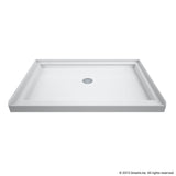 DreamLine Infinity-Z 36 in. D x 48 in. W x 76 3/4 in. H Sliding Shower Door, Shower Base and Backwall Kit
