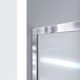 DreamLine Infinity-Z 36 in. D x 48 in. W x 76 3/4 in. H Sliding Shower Door, Shower Base and Backwall Kit