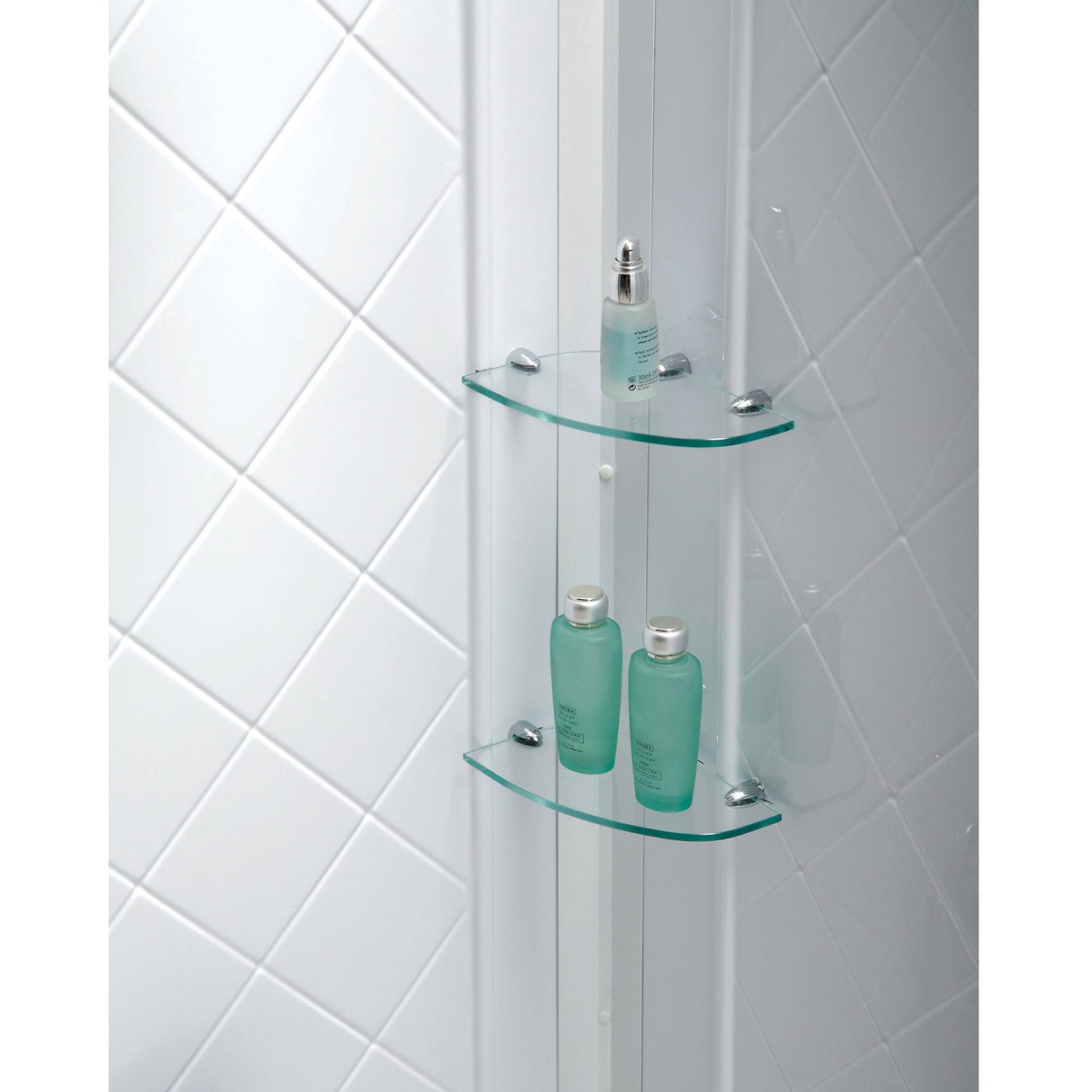 DreamLine Infinity-Z 36 in. D x 48 in. W x 76 3/4 in. H Sliding Shower Door, Shower Base and Backwall Kit