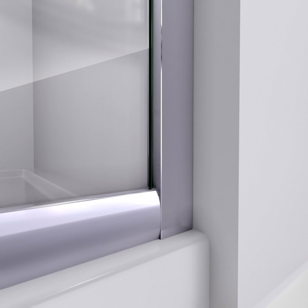 DreamLine Prime 36 in. x 36 in. x 74 3/4 in. Sliding Shower Enclosure and Shower Base Kit - 36" x 36" - 36" x 36"