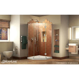 DreamLine Prism Plus 42 in. x 42 in. x 74 3/4 in. Shower Enclosure and Shower Base Kit - 42" x 42"