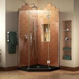 DreamLine Prism Plus 42 in. x 42 in. x 74 3/4 in. Shower Enclosure and Shower Base Kit - 42" x 42"