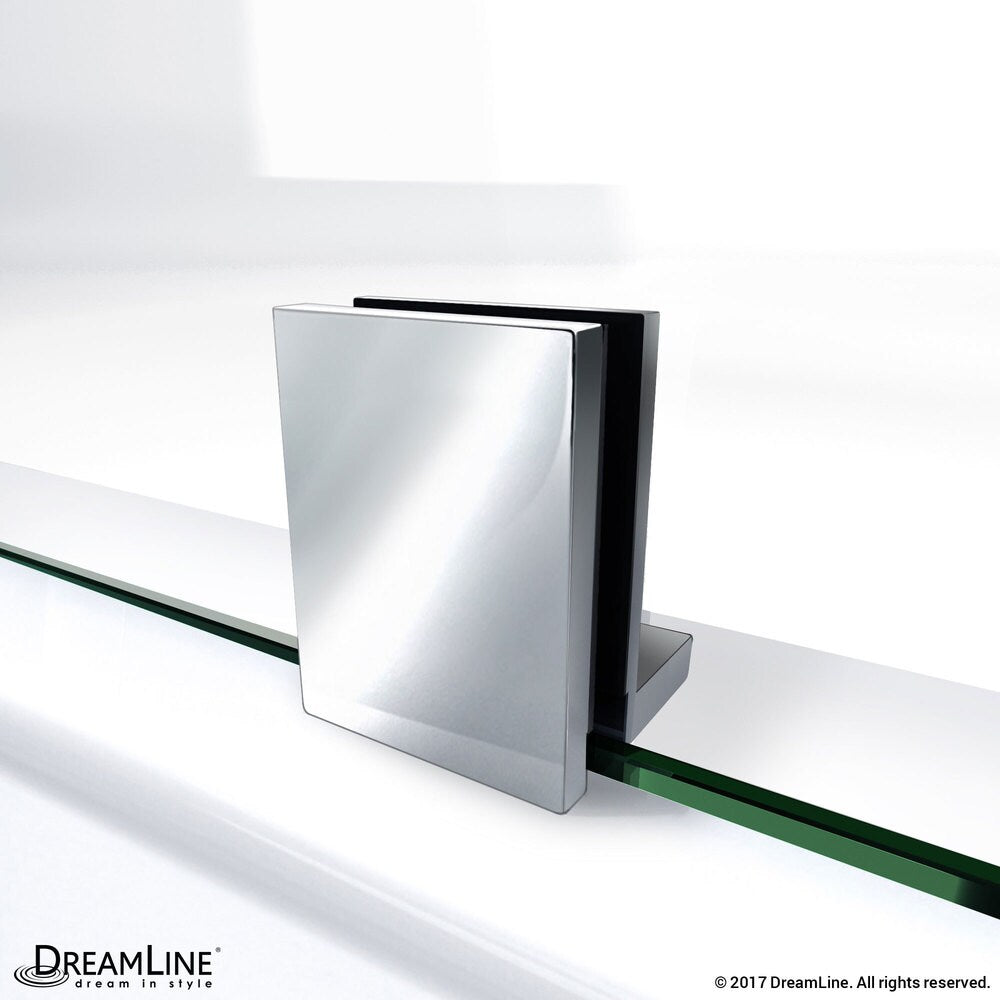 DreamLine Prism Plus 42 in. x 42 in. x 74 3/4 in. Shower Enclosure and Shower Base Kit - 42" x 42"