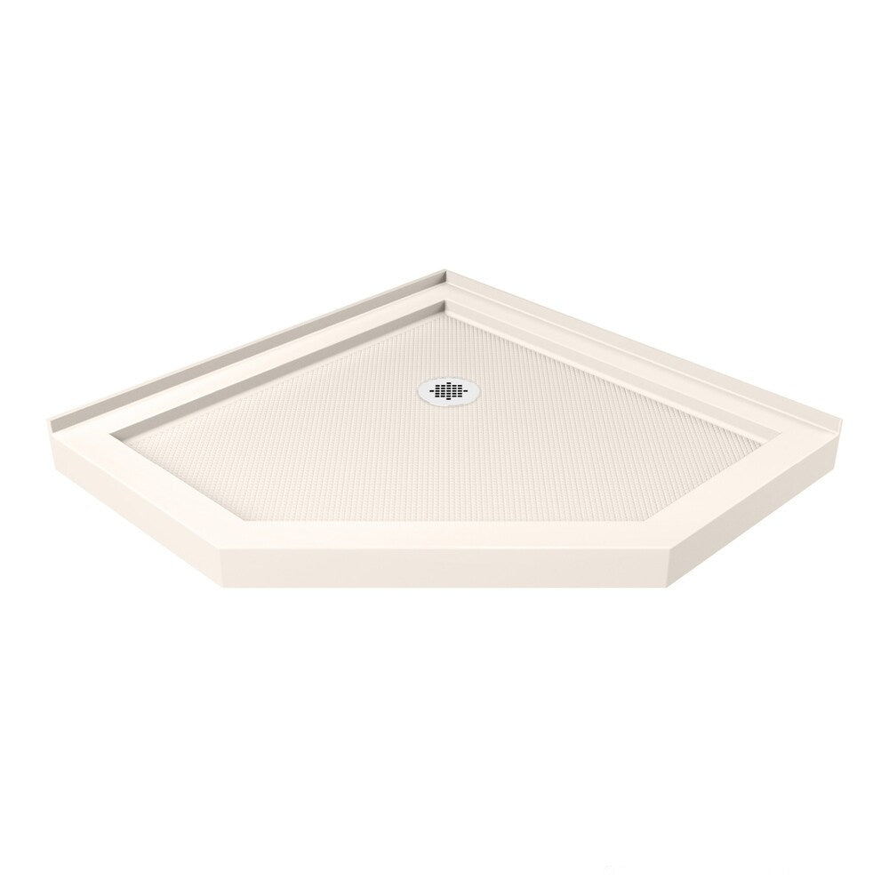 DreamLine Prism Plus 42 in. x 42 in. x 74 3/4 in. Shower Enclosure and Shower Base Kit - 42" x 42"