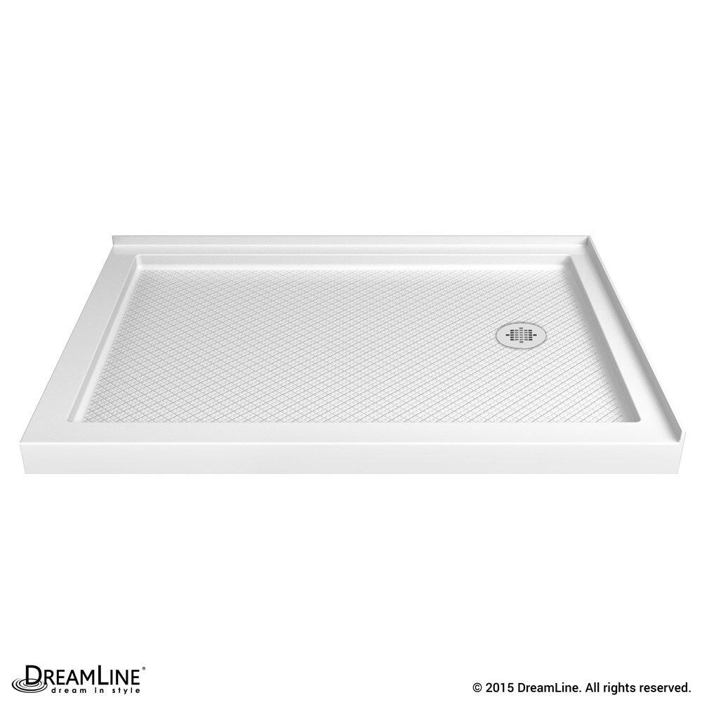DreamLine SlimLine 36 in. D x 48 in. W x 2 3/4 in. H Double Threshold Shower Base