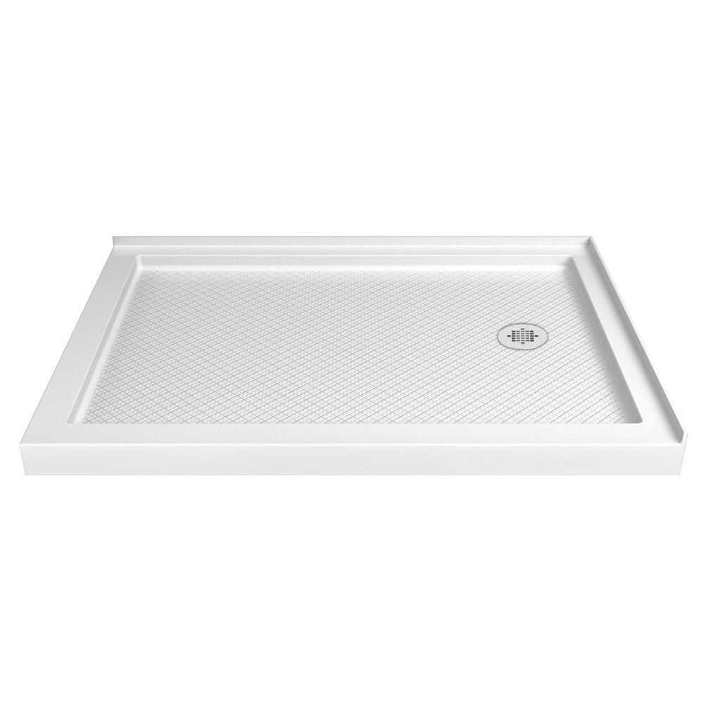DreamLine SlimLine 36 in. D x 48 in. W x 2 3/4 in. H Double Threshold Shower Base