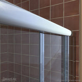 DreamLine Visions 32 in. D x 60 in. W x 76 3/4 in. H Sliding Shower Door, Shower Base and Backwall Kit - 32" x 60" - 32" x 60"