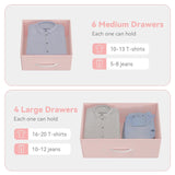 Dresser for Bedroom with 12 Drawer