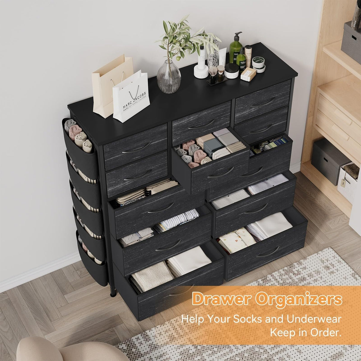 Dresser for Bedroom with 12 Drawer