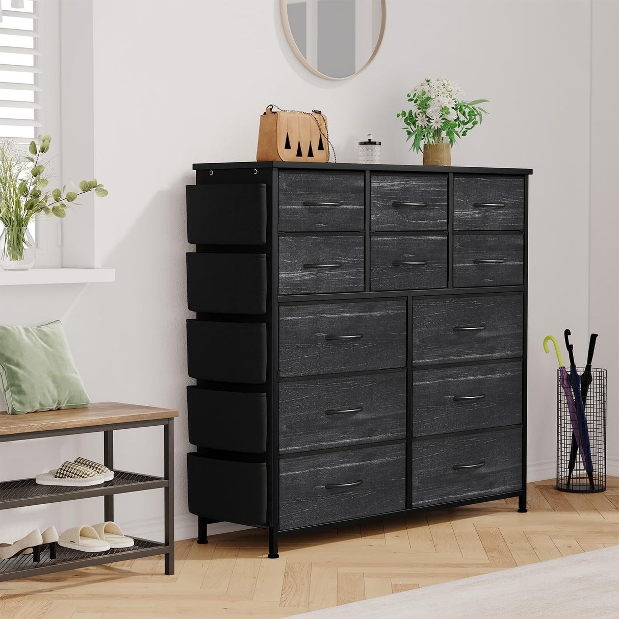 Dresser for Bedroom with 12 Drawer