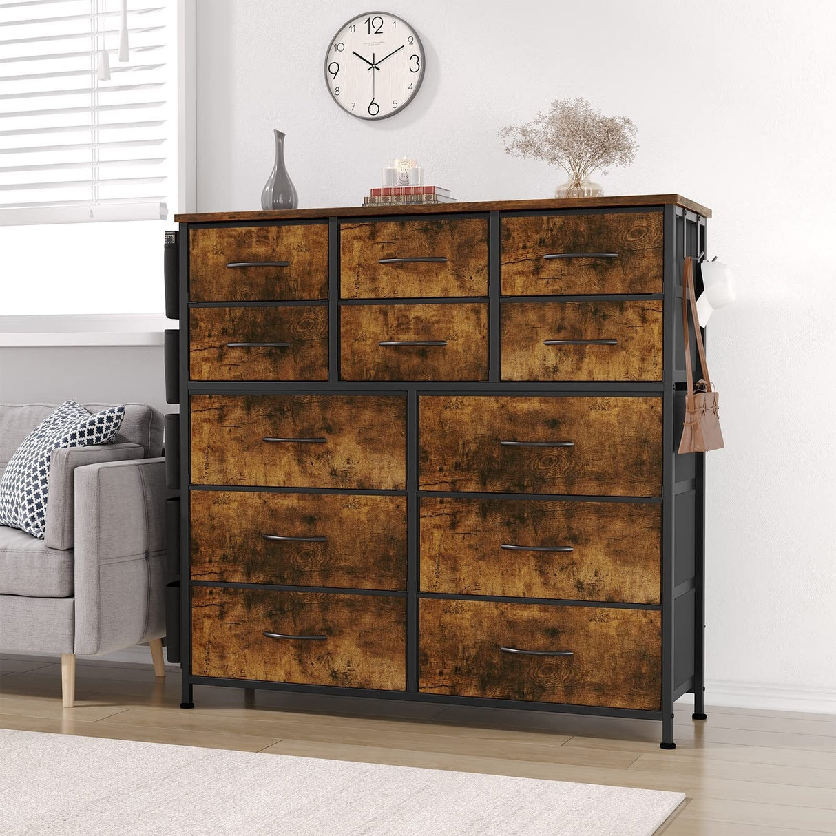 Dresser for Bedroom with 12 Drawer