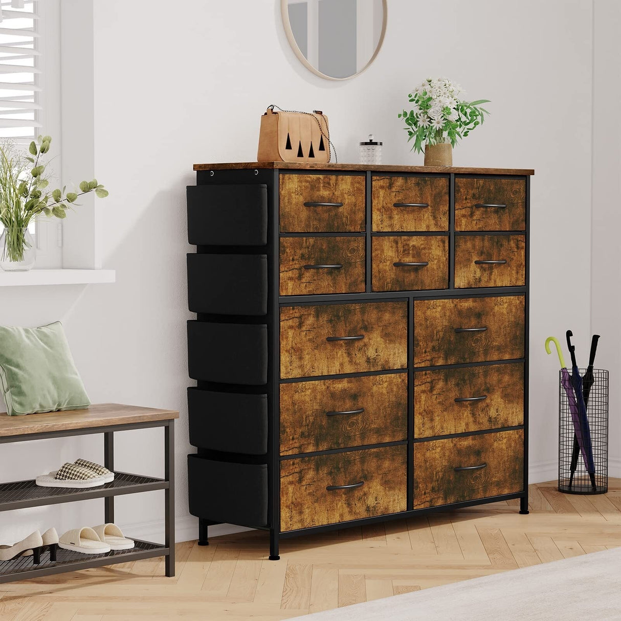 Dresser for Bedroom with 12 Drawer