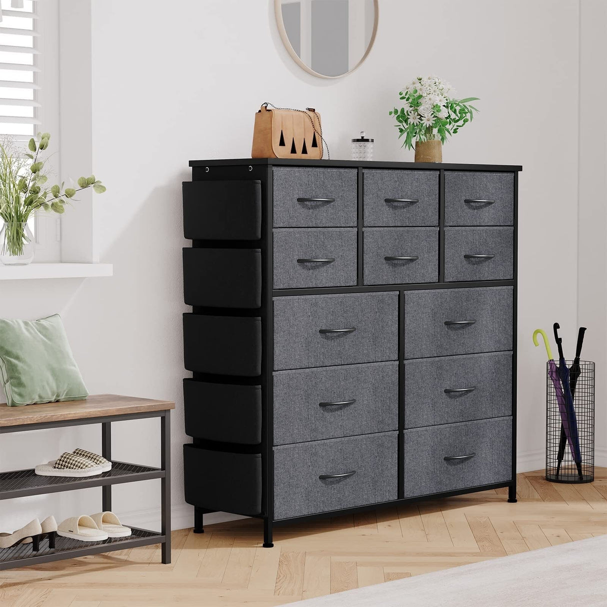 Dresser for Bedroom with 12 Drawer
