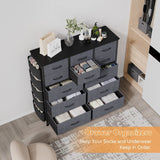 Dresser for Bedroom with 12 Drawer