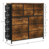 Dresser for Bedroom with 12 Drawer