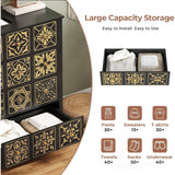 Dresser for Bedroom with 4 Drawers Charging Station