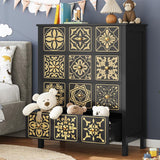 Dresser for Bedroom with 4 Drawers Charging Station