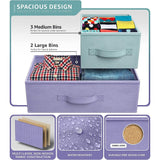 Dresser w/ 5 Drawers Furniture Storage Chest for Home, Bedroom