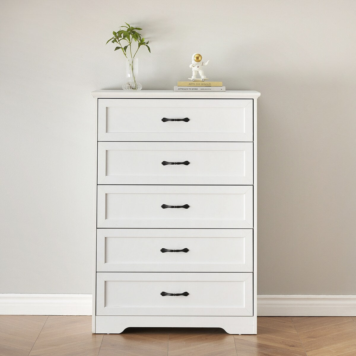 Dresser with 5 Drawers for Bedroom