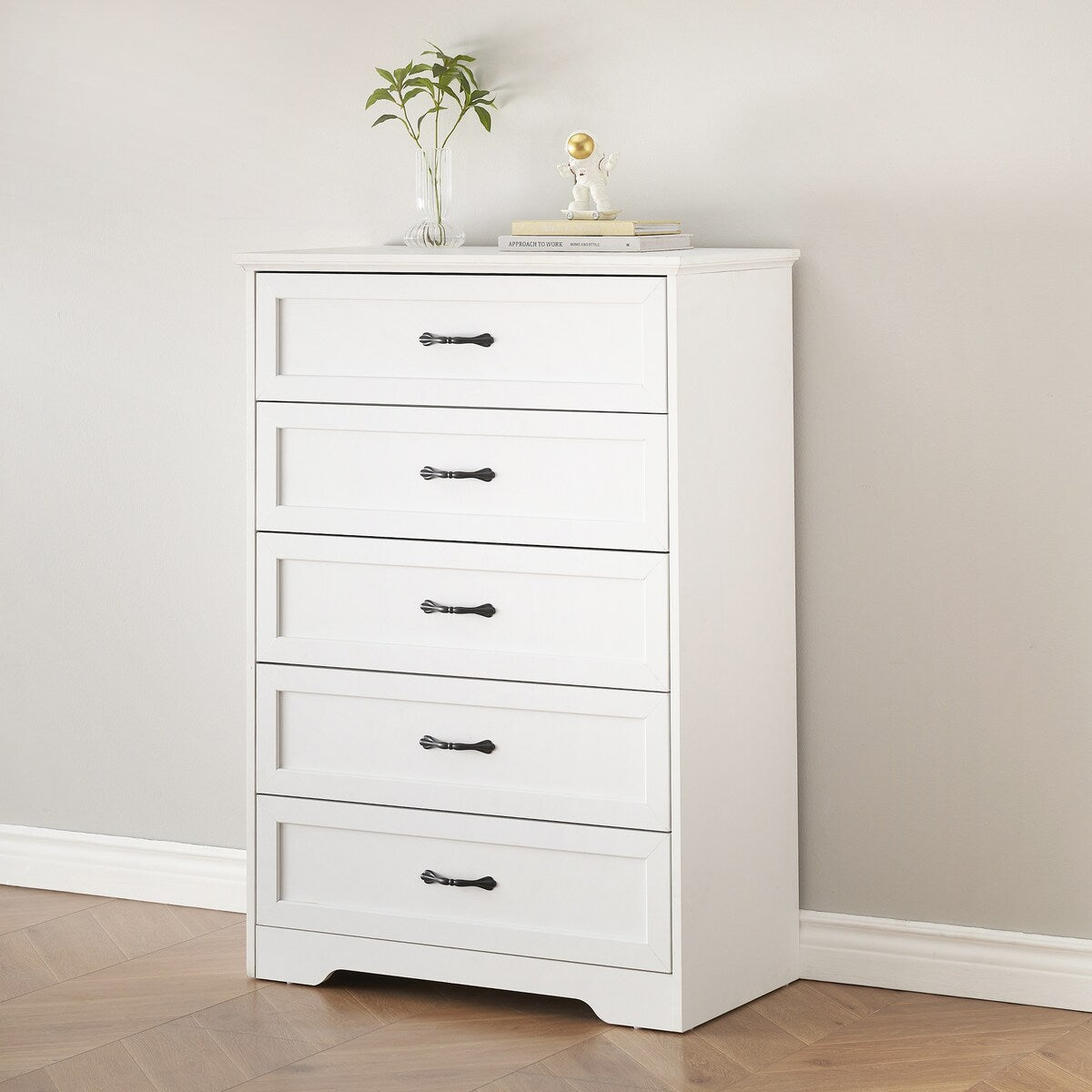 Dresser with 5 Drawers for Bedroom