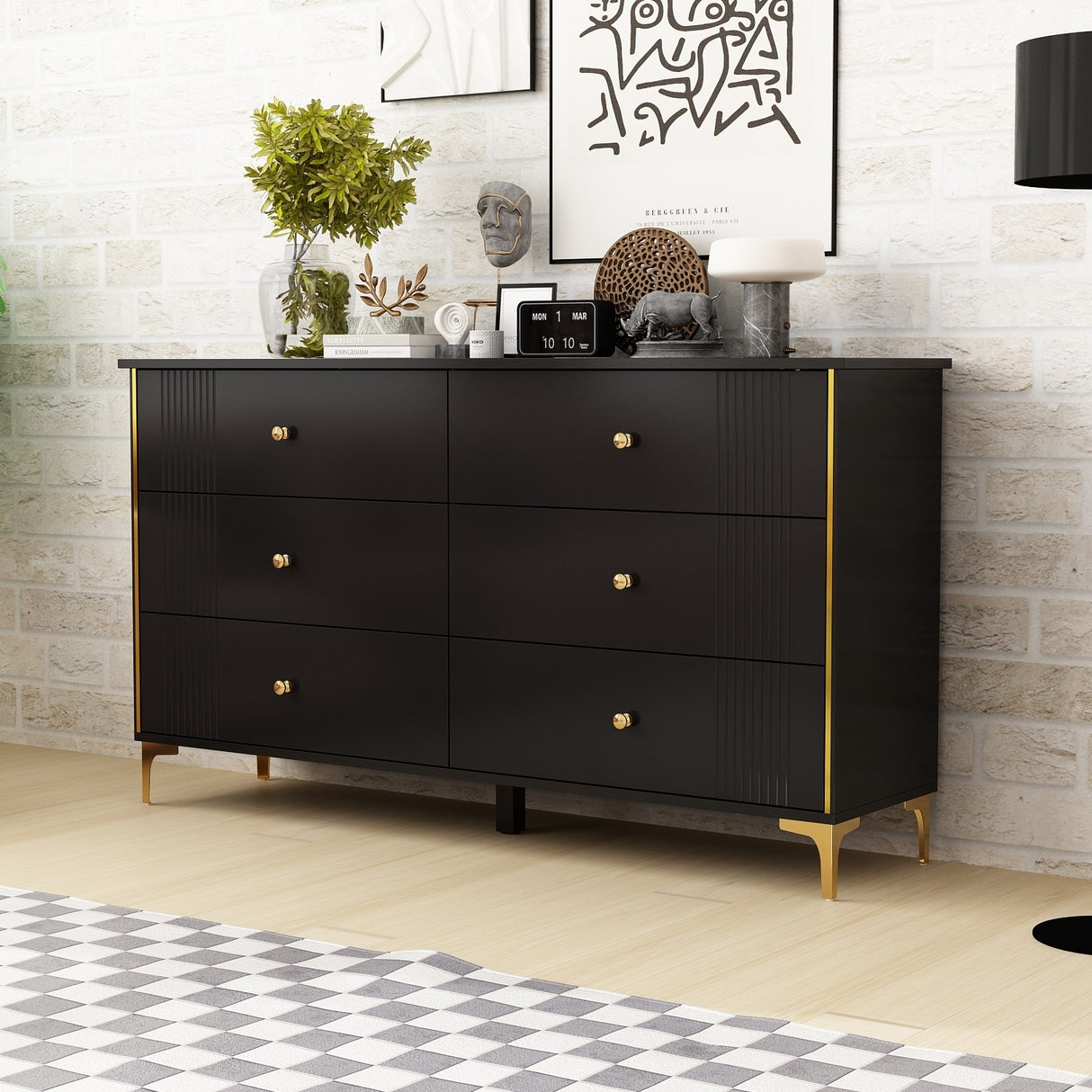 Dressers Drawer Storage Lacquer Bedroom Living RoomHallway Entryway