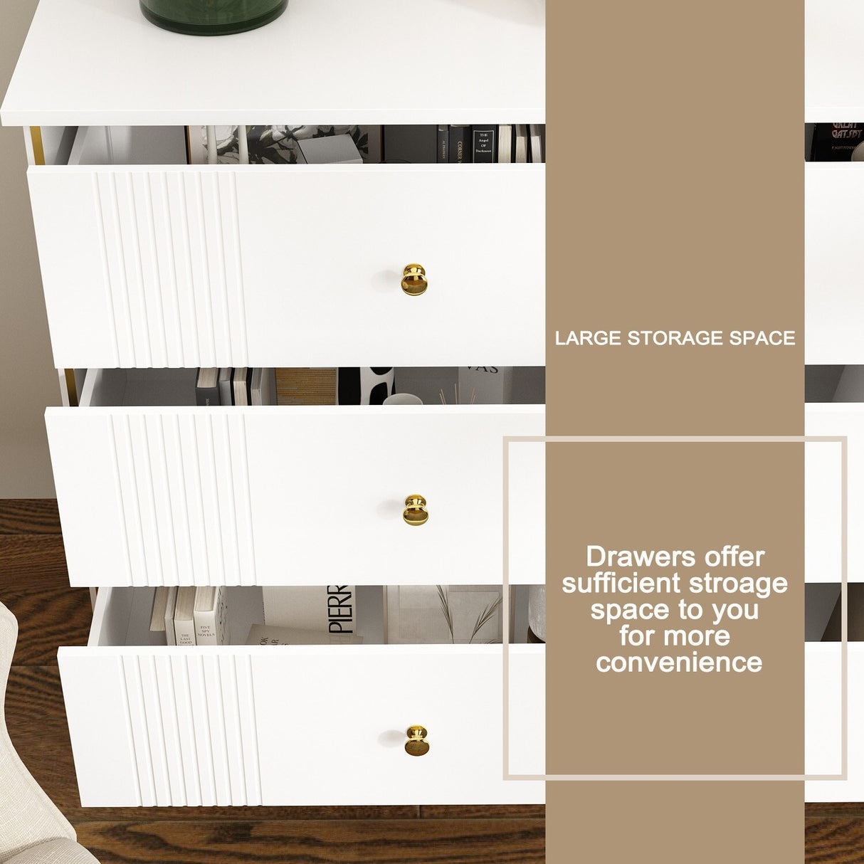Dressers Drawer Storage Lacquer Bedroom Living RoomHallway Entryway