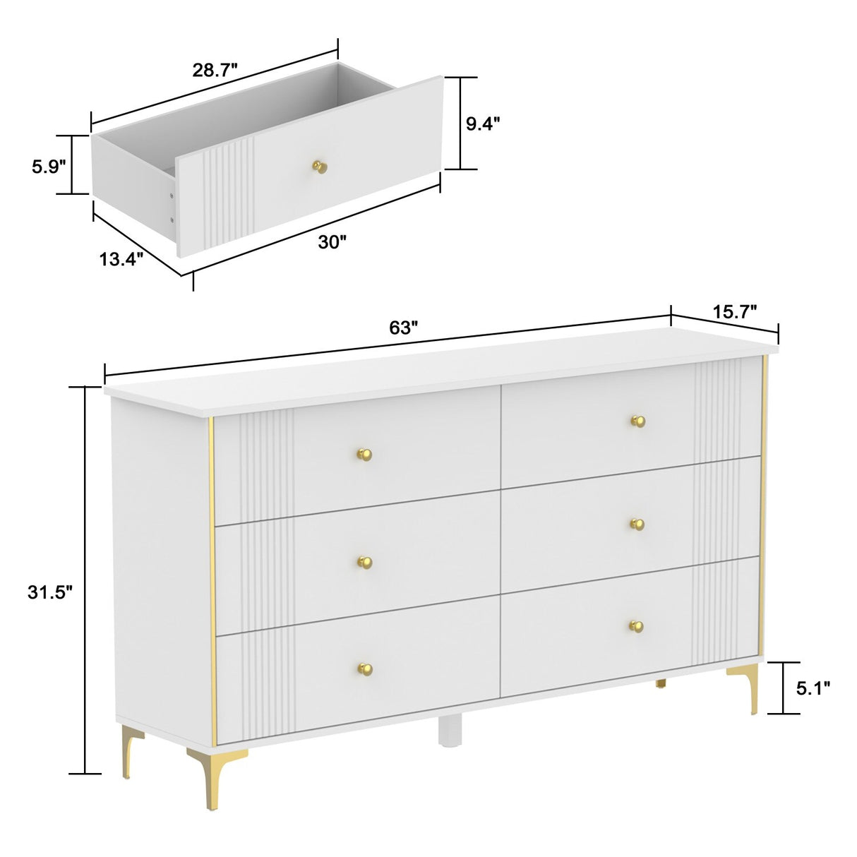 Dressers Drawer Storage Lacquer Bedroom Living RoomHallway Entryway