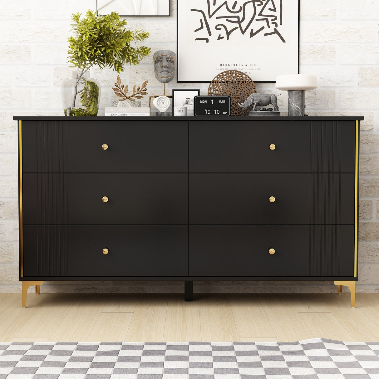 Dressers Drawer Storage Lacquer Bedroom Living RoomHallway Entryway