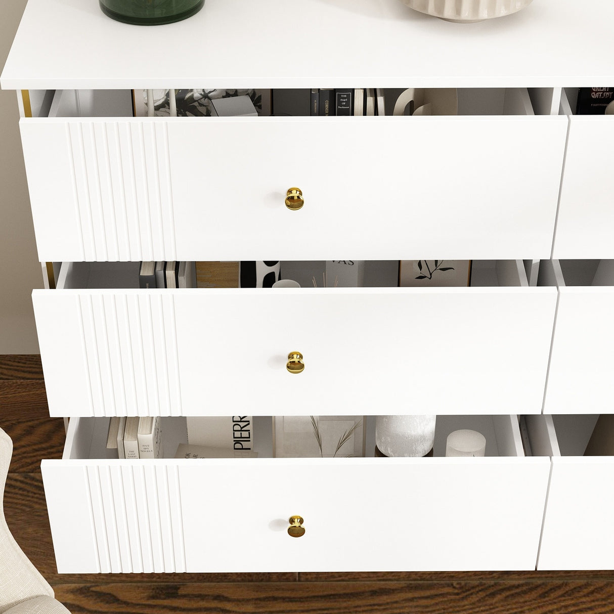 Dressers Drawer Storage Lacquer Bedroom Living RoomHallway Entryway