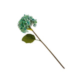 Dried Garden Artificial Hydrangea Stem Teal Set of 6 - N/A