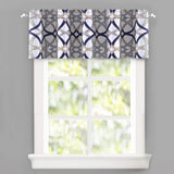 DriftAway Alexander Spiral Geo Trellis Pattern Window Curtain Valance 52 x 14