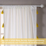 DriftAway Boho Velvet Handmade Tassel Curtain Room Darkening Thermal Insulated Window Curtains