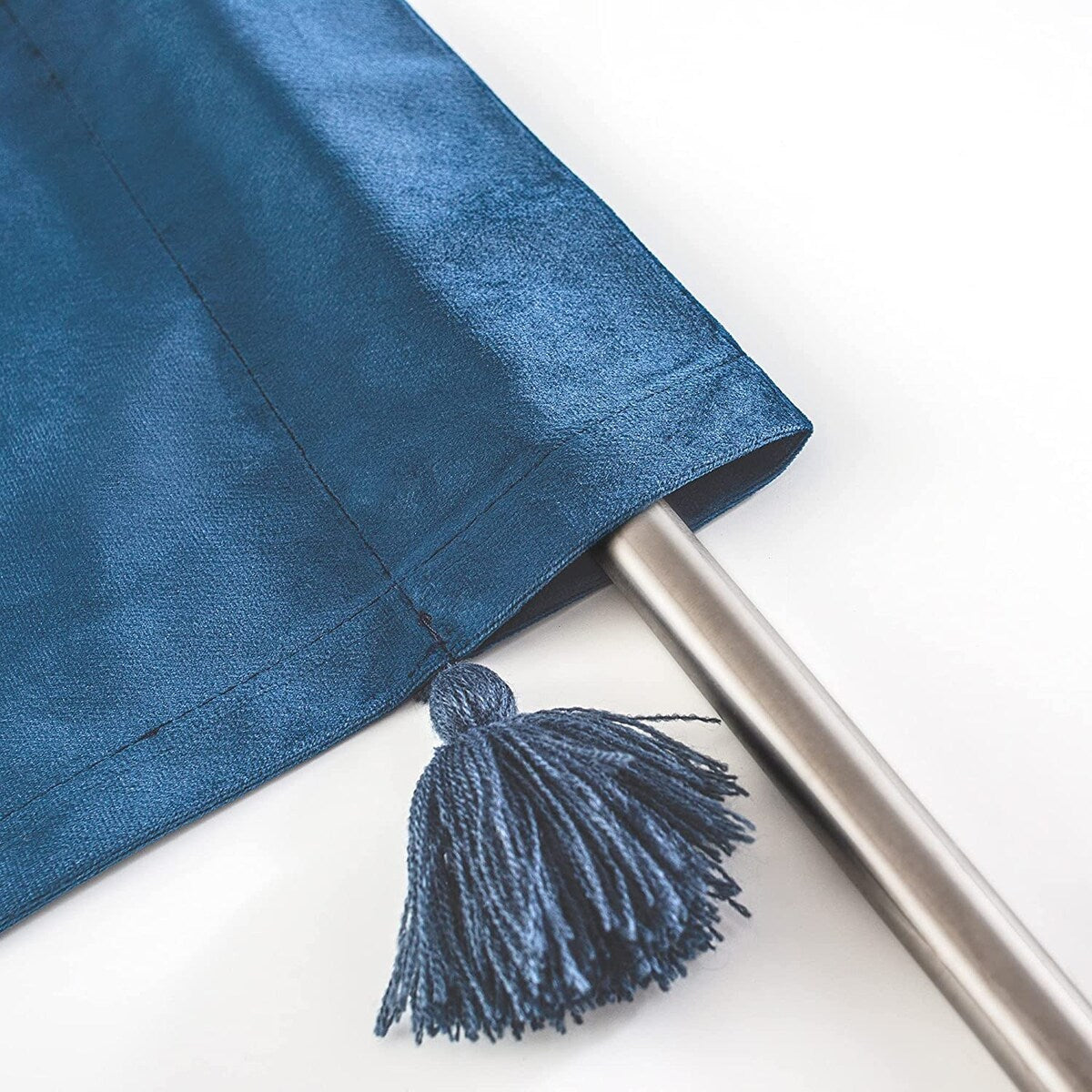 DriftAway Boho Velvet Handmade Tassel Curtain Room Darkening Thermal Insulated Window Curtains