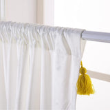 DriftAway Boho Velvet Handmade Tassel Curtain Room Darkening Thermal Insulated Window Curtains