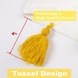 DriftAway Boho Velvet Handmade Tassel Curtain Room Darkening Thermal Insulated Window Curtains