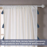 DriftAway Boho Velvet Handmade Tassel Curtain Room Darkening Thermal Insulated Window Curtains