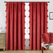 DriftAway Boho Velvet Handmade Tassel Curtain Room Darkening Thermal Insulated Window Curtains