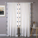 DriftAway Boho Velvet Handmade Tassel Curtain Room Darkening Thermal Insulated Window Curtains