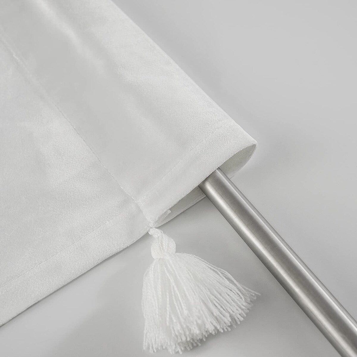 DriftAway Boho Velvet Handmade Tassel Curtain Room Darkening Thermal Insulated Window Curtains
