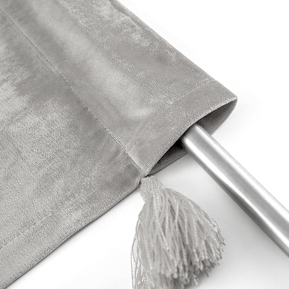 DriftAway Boho Velvet Handmade Tassel Curtain Room Darkening Thermal Insulated Window Curtains