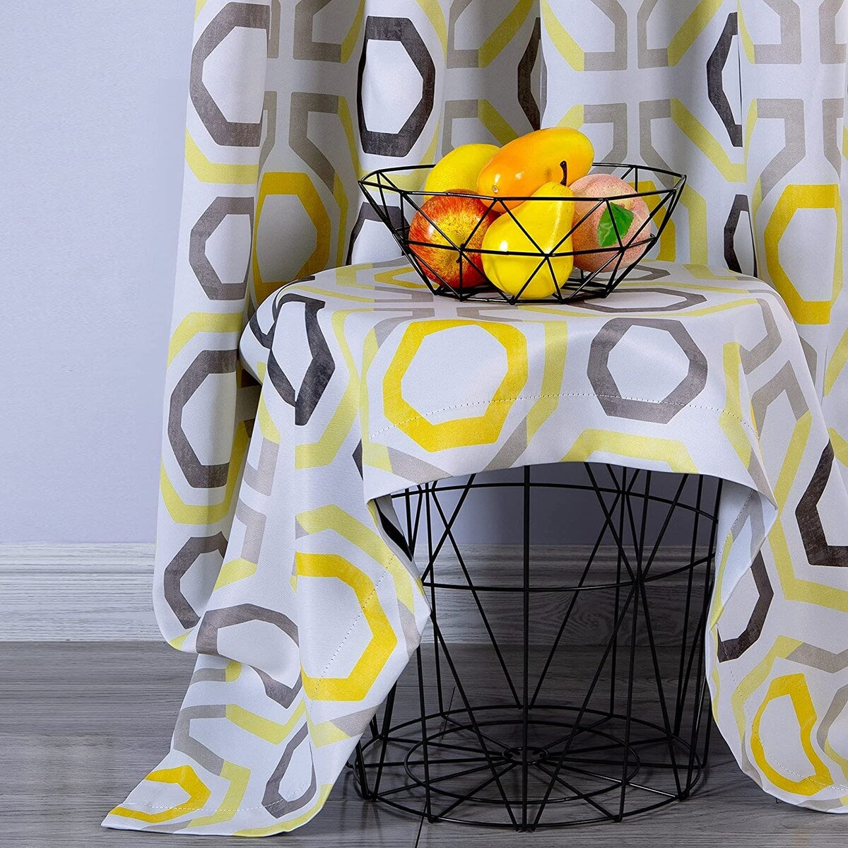 DriftAway Camden Geometric Lattice Printed Grommet Blackout Curtains