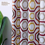 DriftAway Camden Geometric Lattice Printed Grommet Blackout Curtains