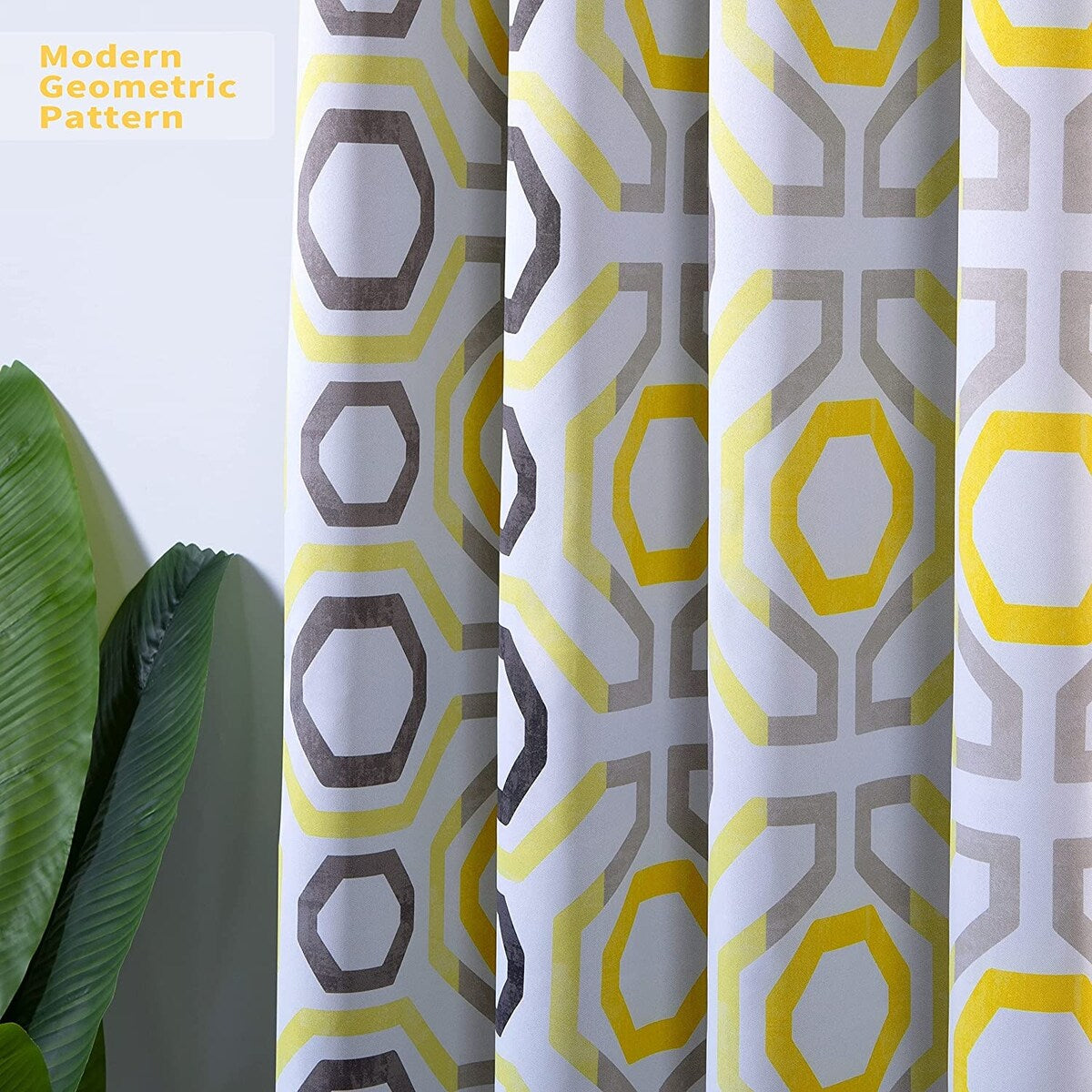 DriftAway Camden Geometric Lattice Printed Grommet Blackout Curtains