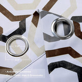 DriftAway Camden Geometric Lattice Printed Grommet Blackout Curtains